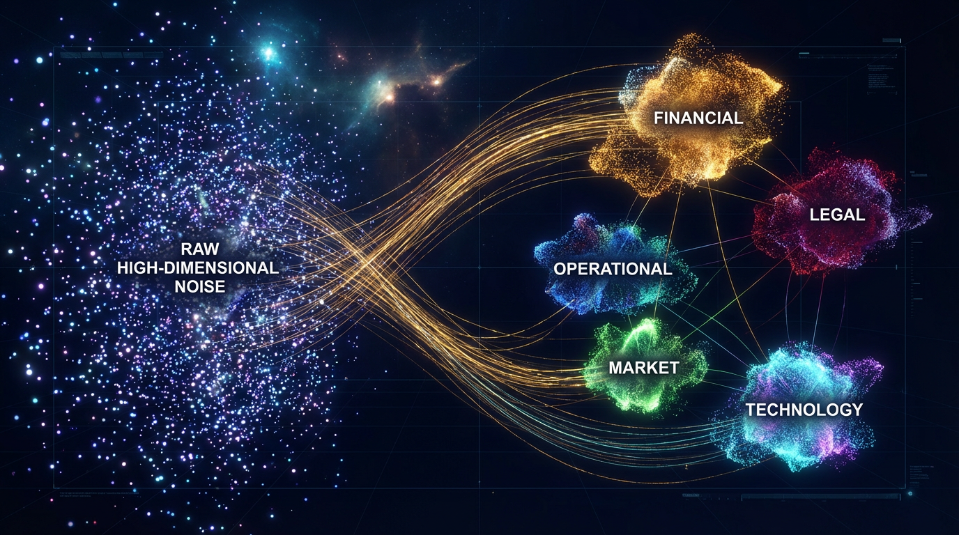 Vector space embedding visualization